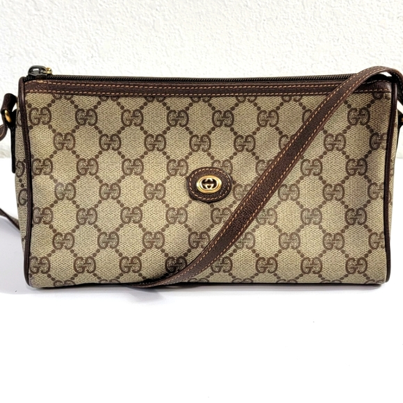 Gucci Handbags - GUCCI Vintage Coated GG Canvas Shoulder Crossbody Bag 🦊 Amazing Condition‼️